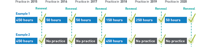 Physiotherapy Board - Recency of Practice - Examples